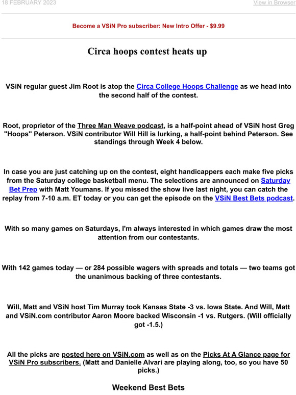 Circa contest update, picks for NFL Week 12 - VSiN Exclusive News - News