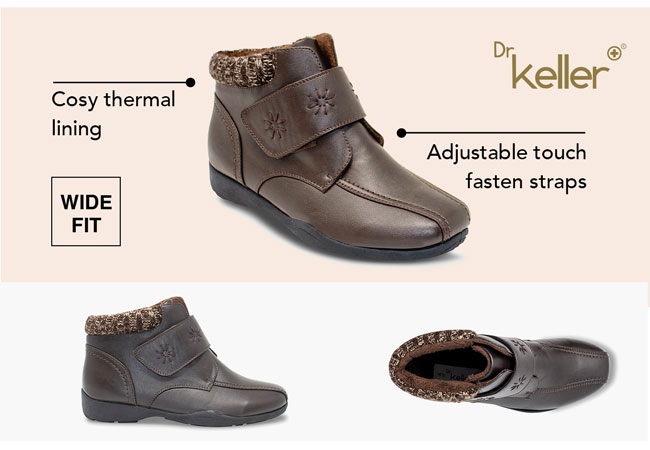  Ladies Dr Keller Wide Fit Embroidered Boot