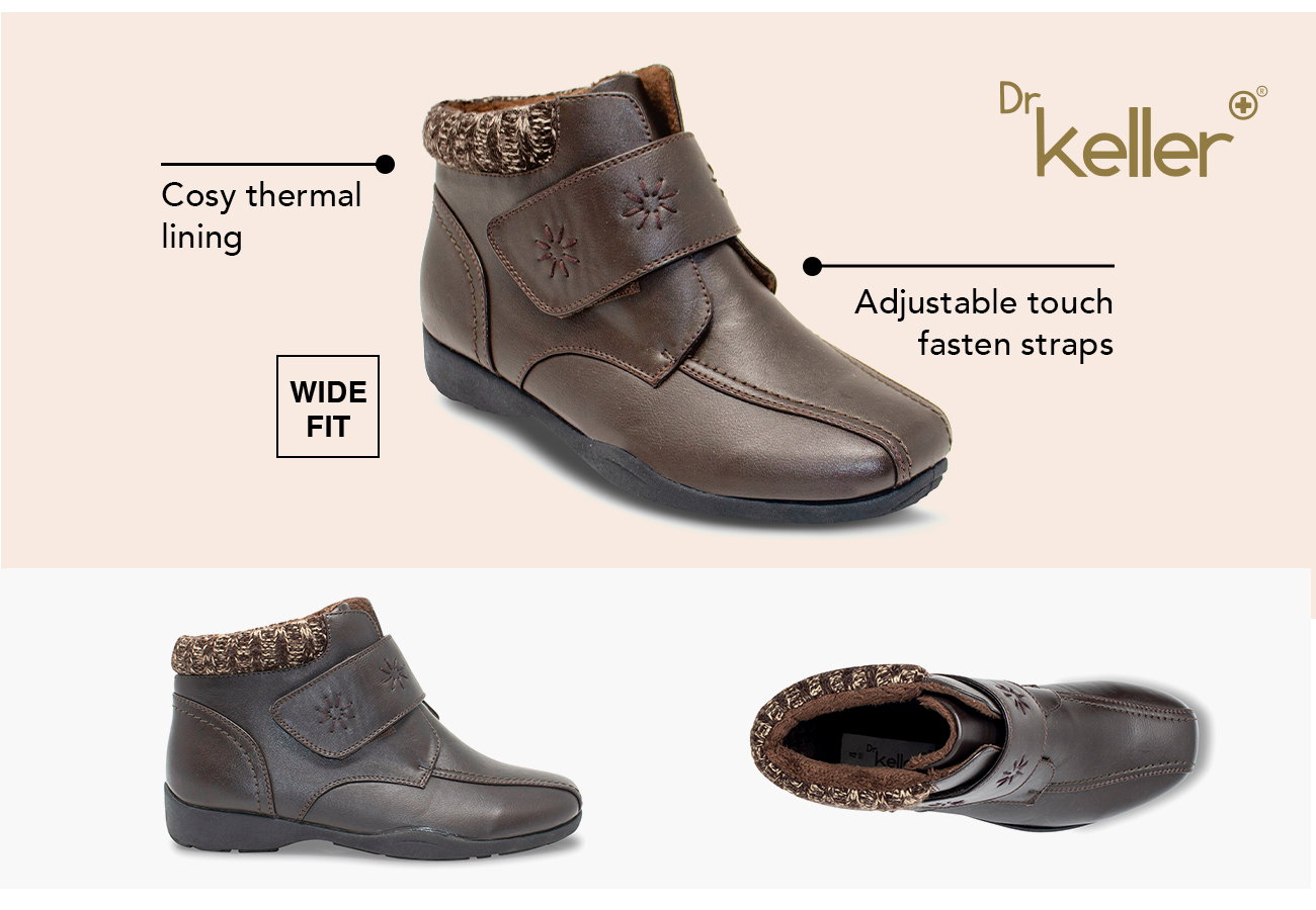  Ladies Dr Keller Wide Fit Embroidered Boot