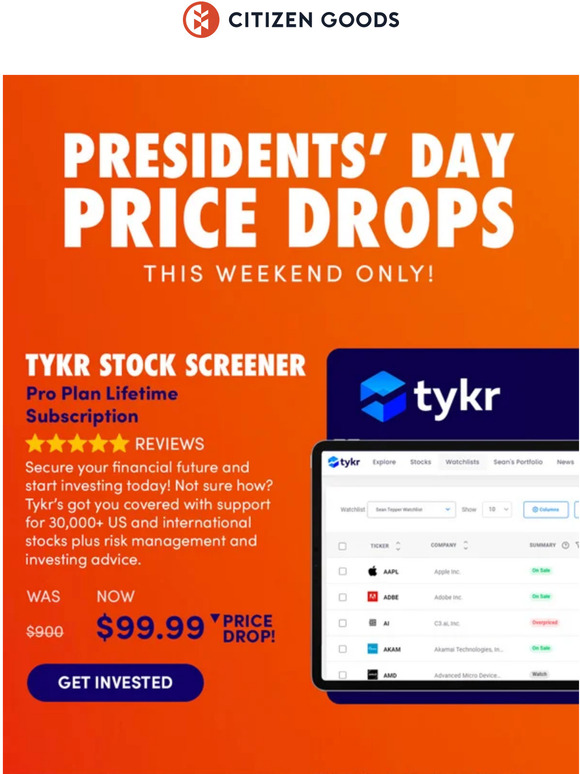 Prez Day Sale 🇺🇸 Major Price Drops On All Our Favorite Deals
