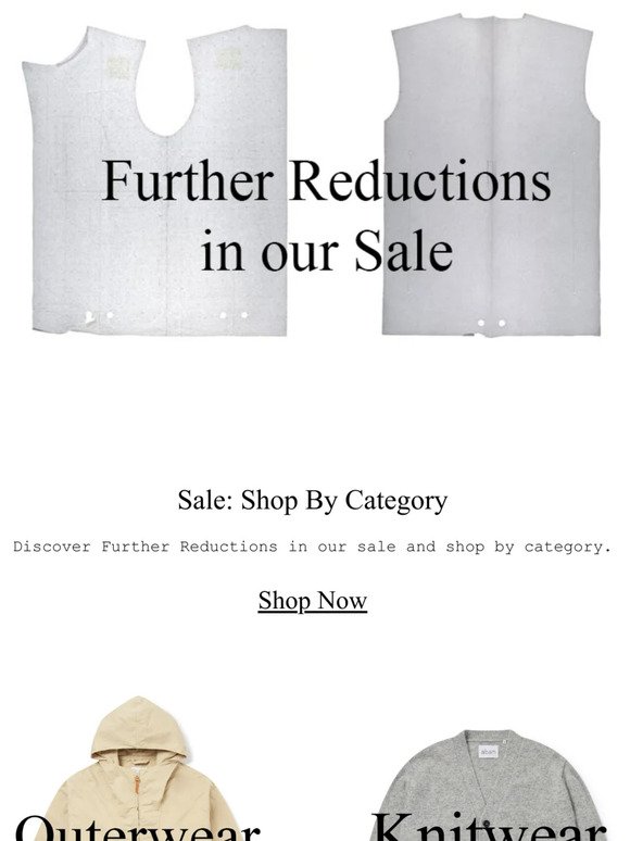 Sale | Further Reductions