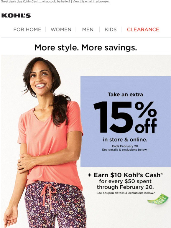 Kohl's Last chance for 2Day Sale savings ⏳ Plus, take 15 off! Milled