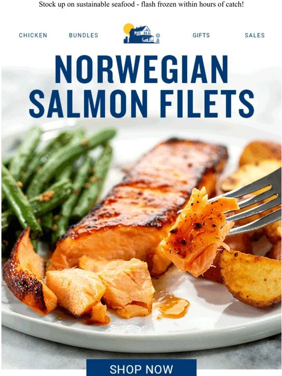 Our Norwegian Salmon is ⭐⭐⭐⭐⭐
