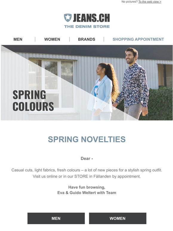 🌷 Spring colours at JEANS.CH – free shipping