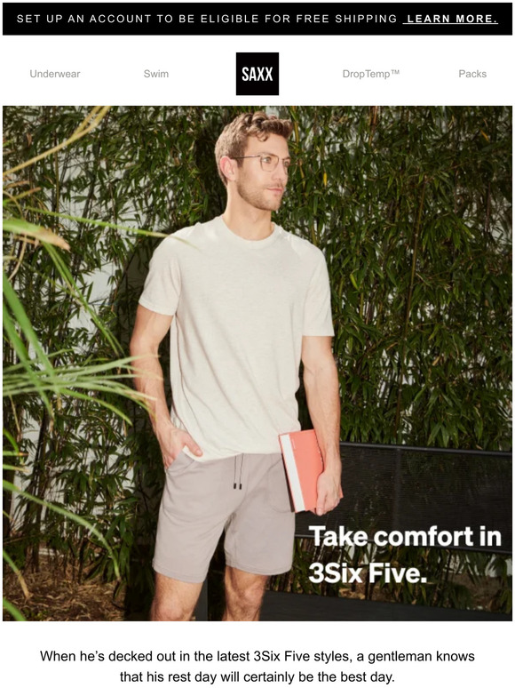 SAXX Underwear: Take comfort in new 3Six Five styles | Milled