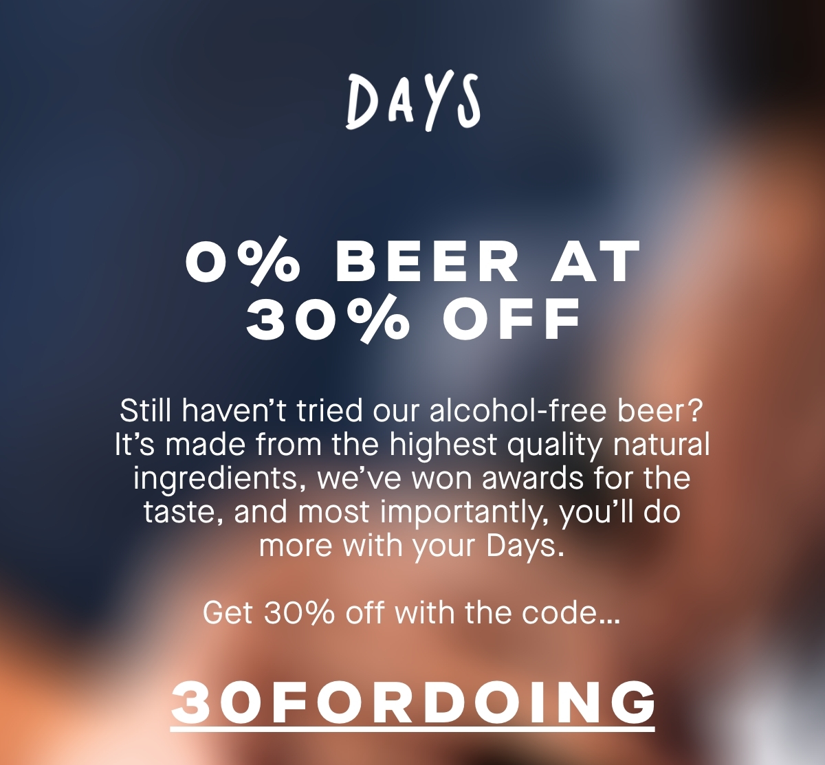 0% Beer at 30% off