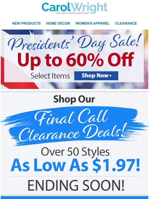 Dr. Leonard's Healthcare/Carol Wright Gifts Ending Soon! Final Call