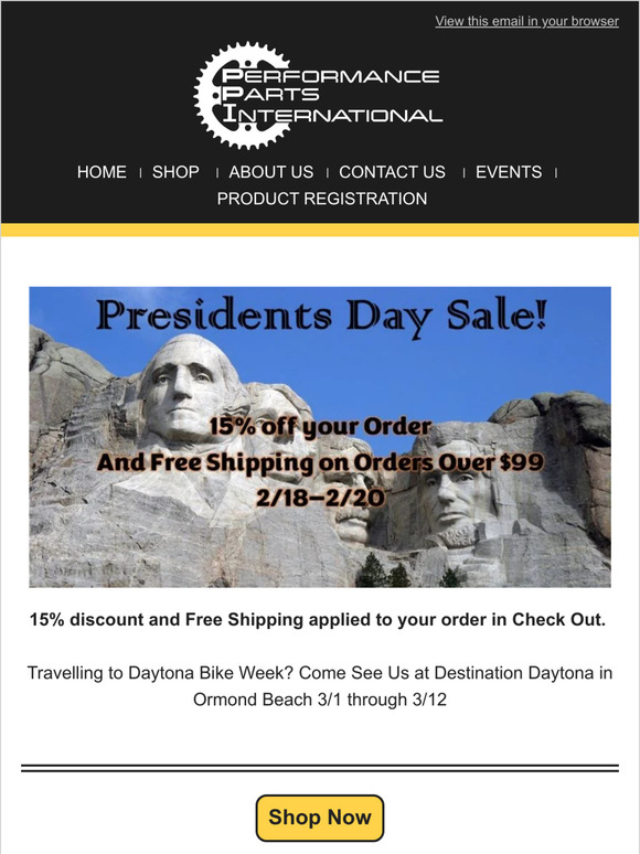 1 DAY LEFT - President's Day Sale 2/18 thru 2/20 - 15% OFF & FREE SHIP $99+