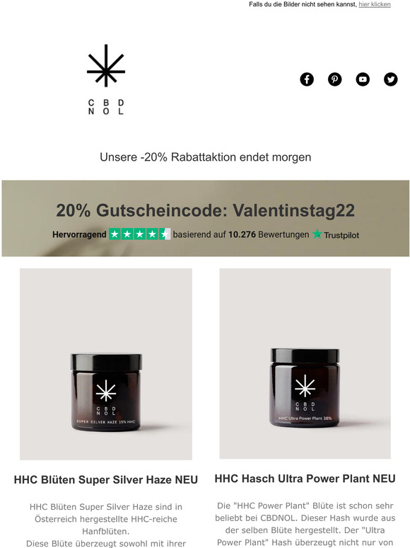 Nur noch heute und morgen: -20% Rabatt auf alles 🌱
