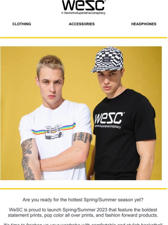 Fresh looks for Spring: WeSC's SS23 Collection!