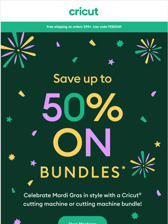 Cricut Destination PARTY ON 🥳 with Cricut Machine Savings Milled