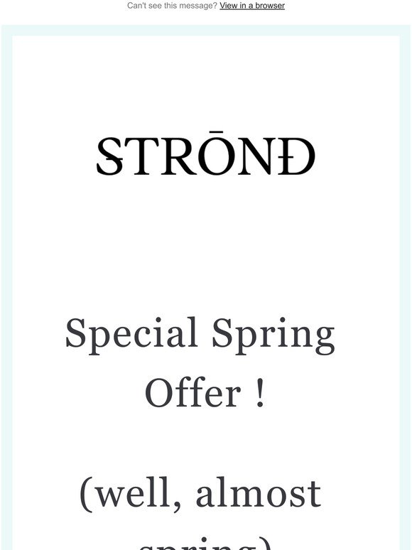 Special Spring Offer !