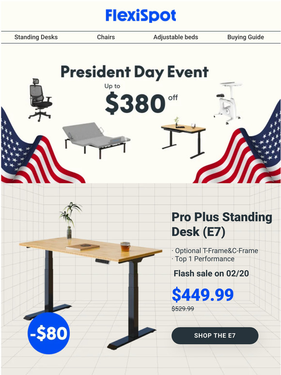 A Presidential-Sized Deal Is On❗ Get up to $380 off On FlexiSpot Ergonomic Solutions‼