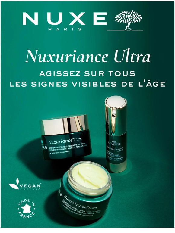 Votre rituel anti-âge global Nuxuriance Ultra 🌺