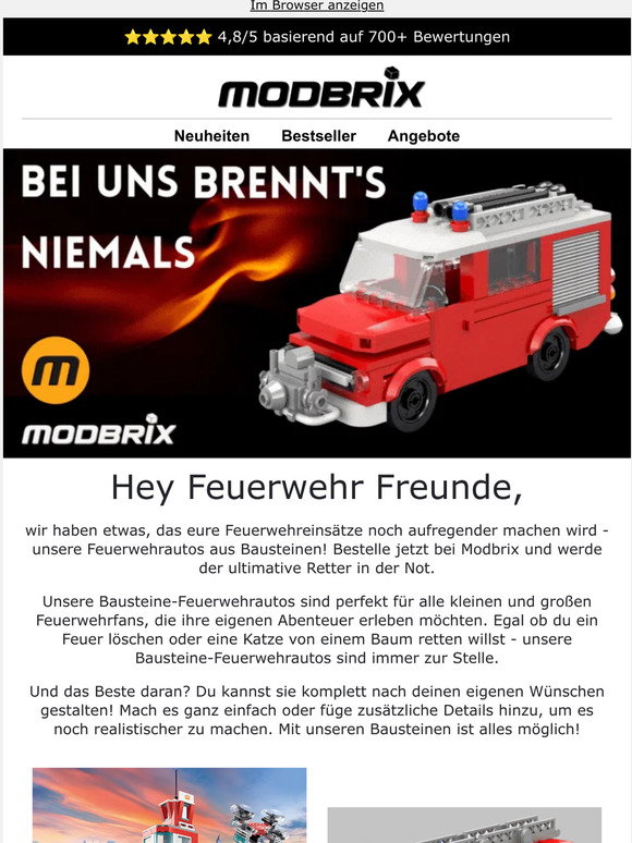 Modbrix: 🔥 Mach deine Feuerwehreinsätze unvergesslich! | Milled