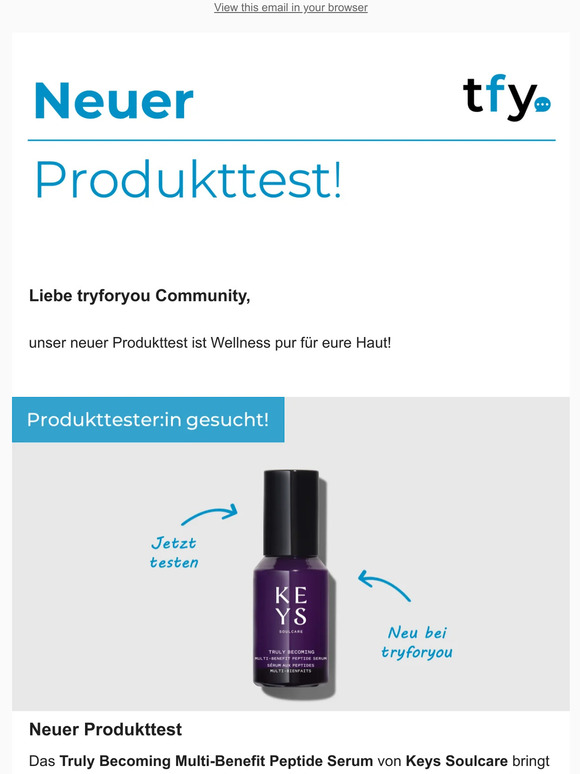 Die neuesten Produkttests nur für dich!