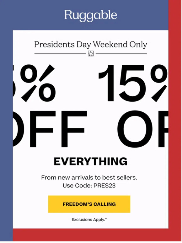 Ruggable 15 Off It's a Sitewide Sale Milled