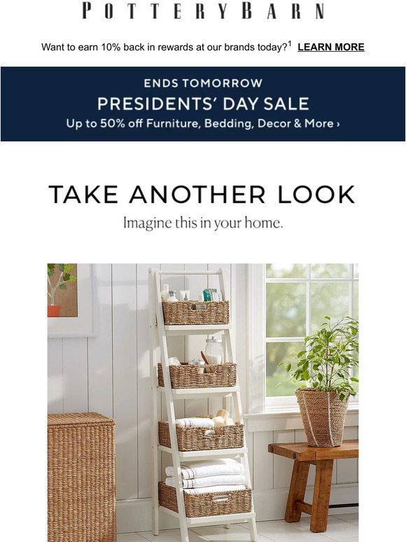 Pottery Barn Here are your favorites (Plus, up to 50 off ends