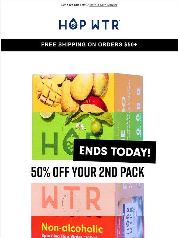Last shot: 50% OFF your 2nd pack