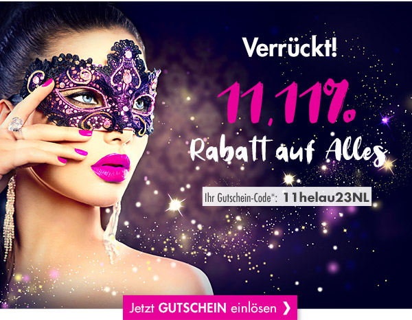 Verrückt! 11,11% Rabatt auf Alles