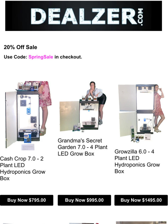 20% Off Hydroponics Systems