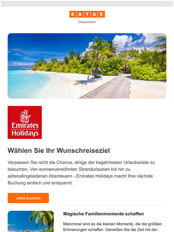 Exklusive Urlaubsangebote nur für begrenzte Zeit