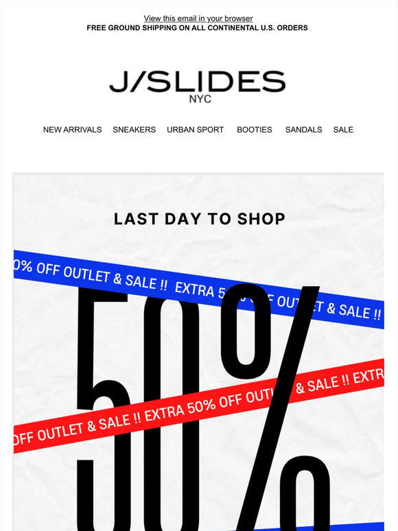 Last Day to Shop 50% OFF 🔴⚪🔵