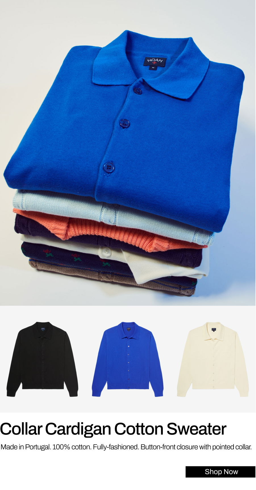 Noah Clothing: Cable Cotton Sweaters, Rose Jacquard, and 30 more