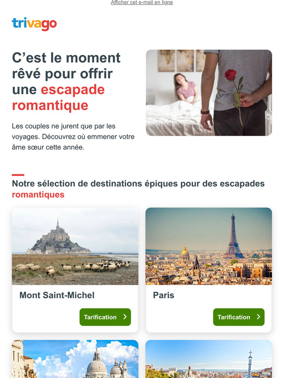 Une escapade en tête-à-tête ? C’est par ici !