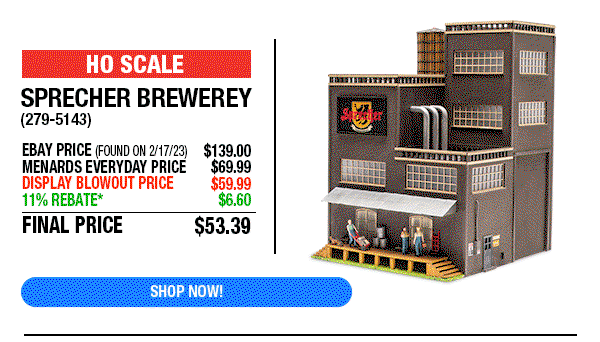 HO Scale Sprecher Brewery (SKU# 279-5143)