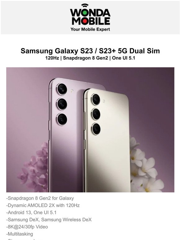Samsung Galaxy S23 / S23+ 5G Dual Sim 👍Pre-order