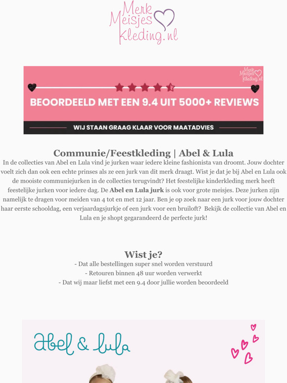 TIP! Communie/feestkleding van Abel & Lula 👸😍