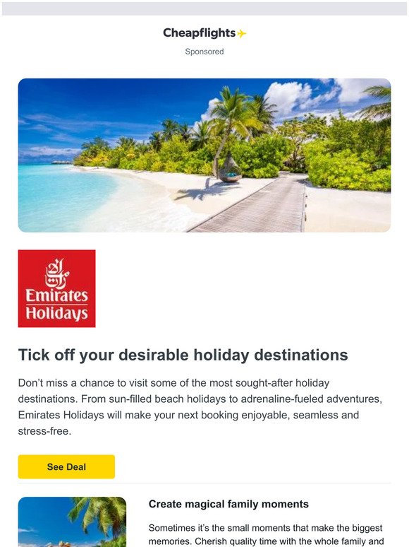 Exclusive holiday offers for a limited time only