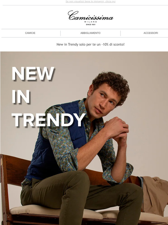 Solo per te, un extra -10% sulla nuova collezione Trendy!