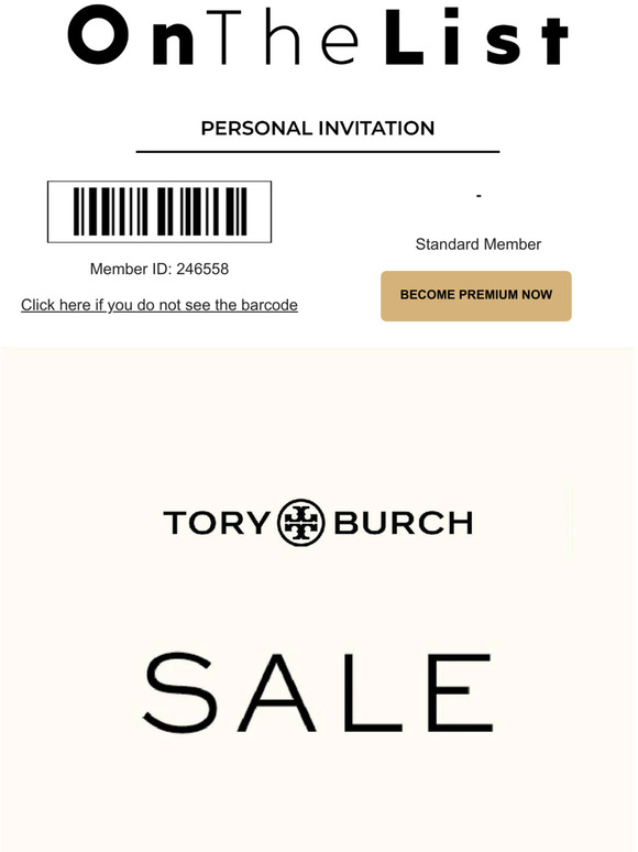 Few slots left for Tory Burch Flash Sale⚡