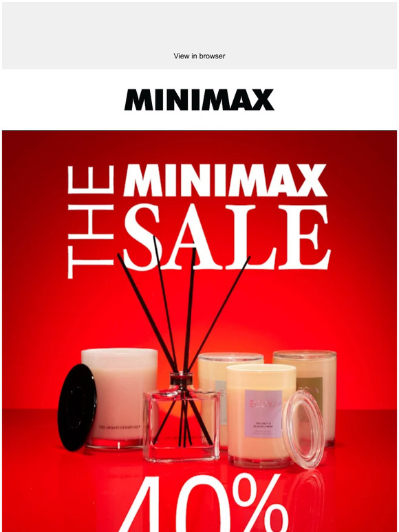 Minimax 40 OFF SELECTED CANDLES & DIFFUSERS THE MINIMAX SALE Milled