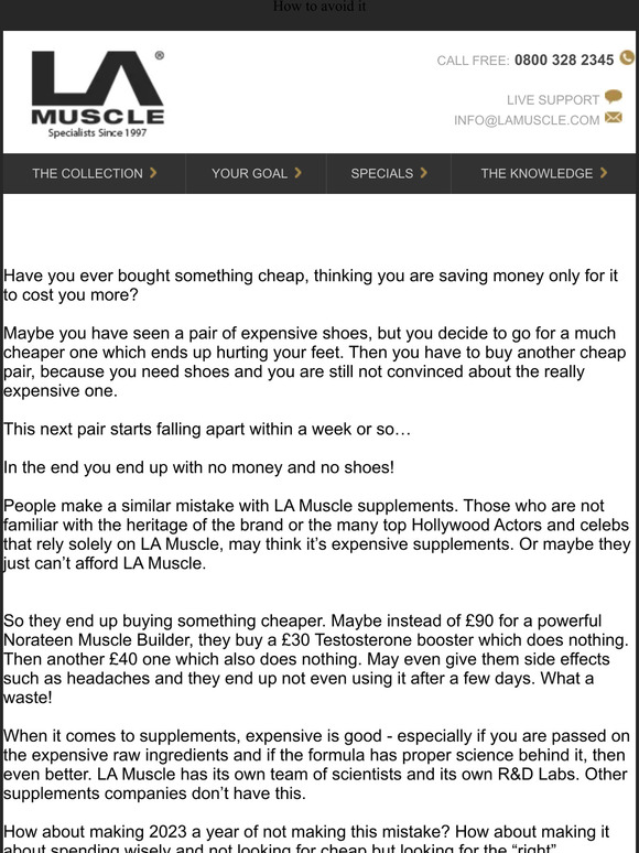 LA Muscle Don't make this mistake in 2023 Milled