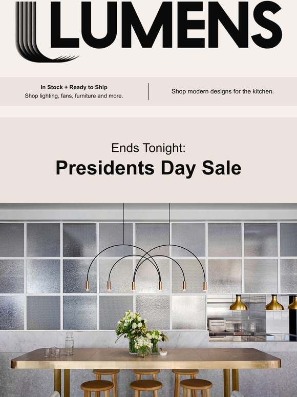 Ends tonight: Presidents Day Sale.