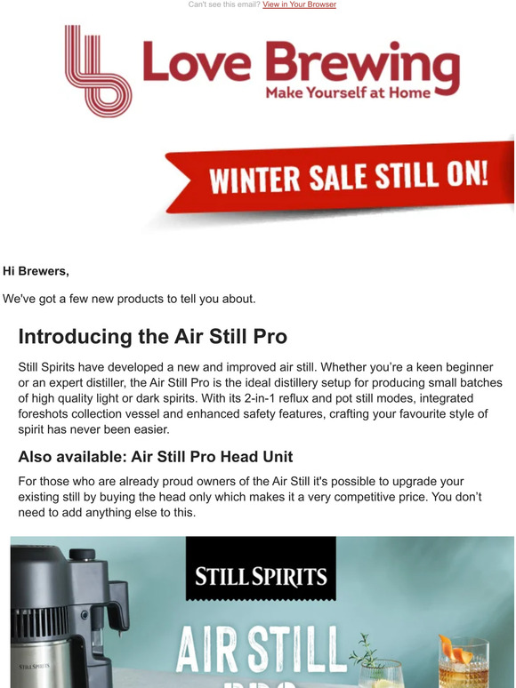 New Home Brew Products