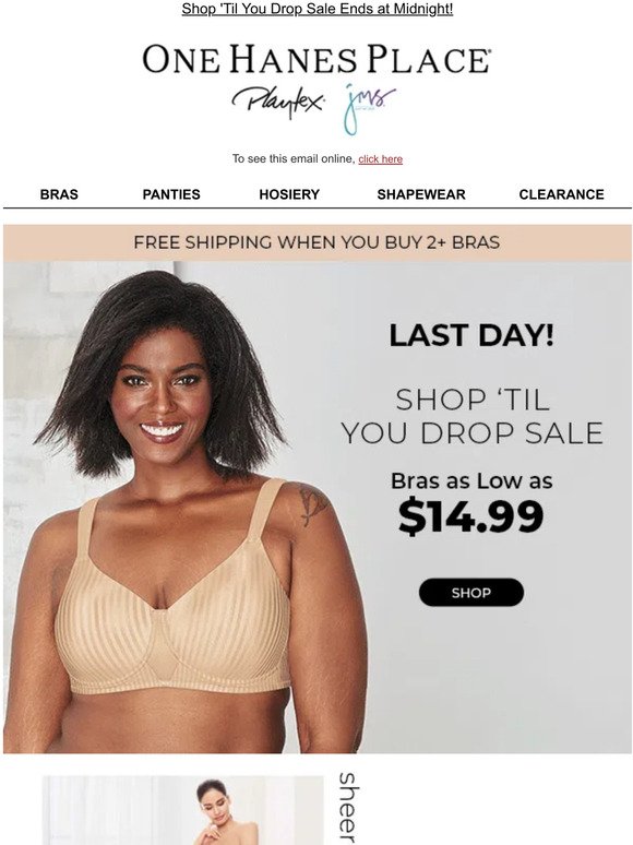 ⏰ Time's Almost Up on Bras from $14.99