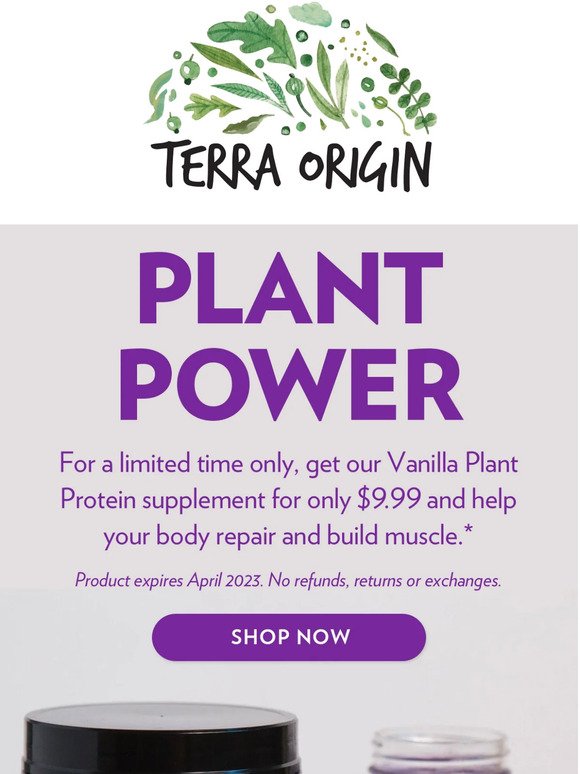 SALE! 50% Off Our Vanilla Plant Protein🍦