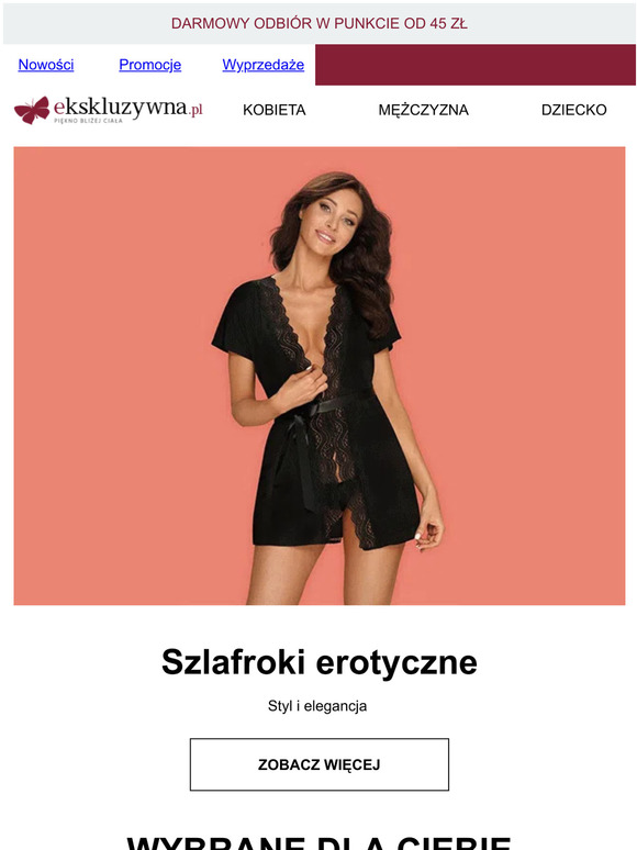 Erotyczne szlafroki damskie - poczuj się kobieco ❤️