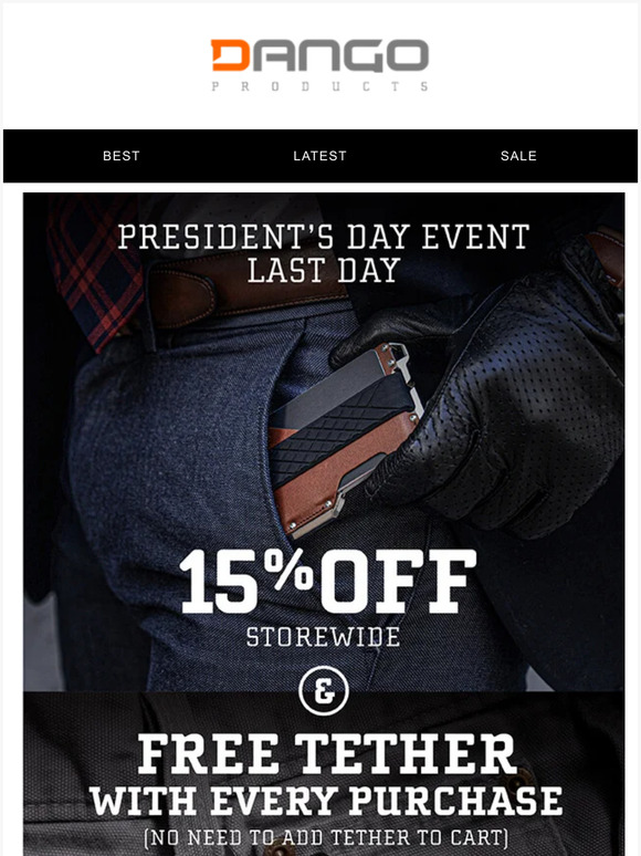 🇺🇲Last Chance! - President’s Day Special - 15% off + Free Tether with every purchase - code: PRES15