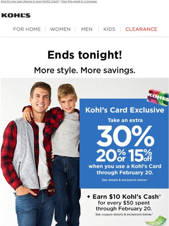 Kohl's: Extra 25% off Friends & Family savings start today! | Milled