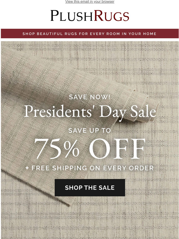 Up to 75% off? Yes please!