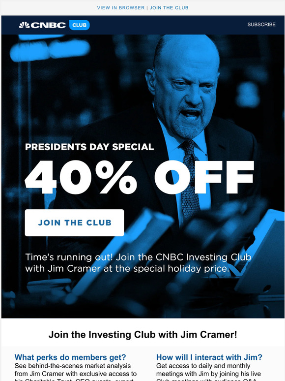 Celebrate Presidents’ Day with 40% off!