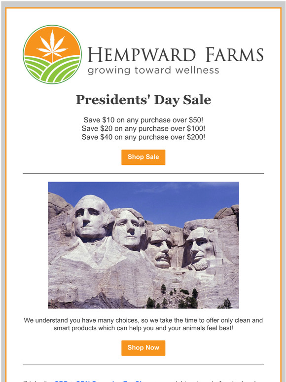 Presidents Day Sale