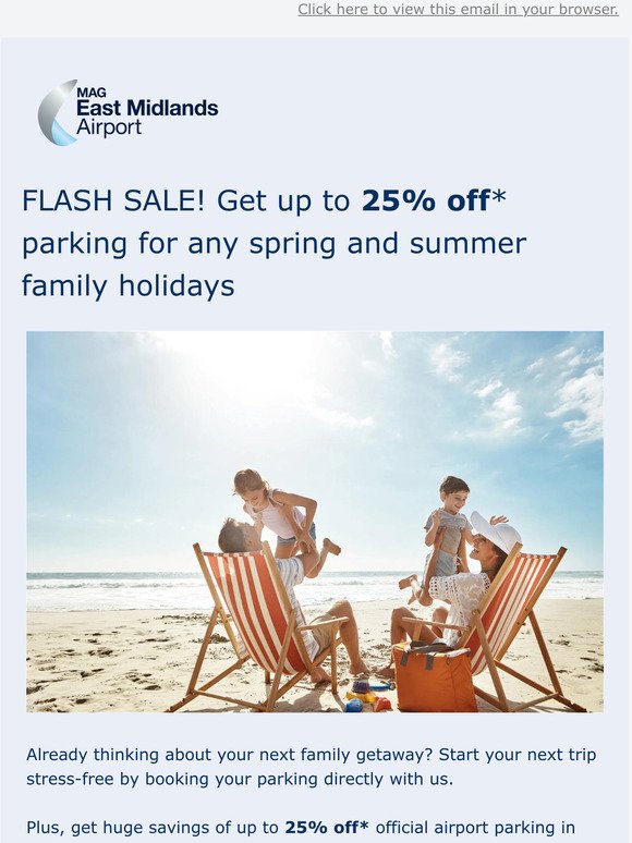 FLASH SALE🔔 Up to 25% off* for spring and summer getaways