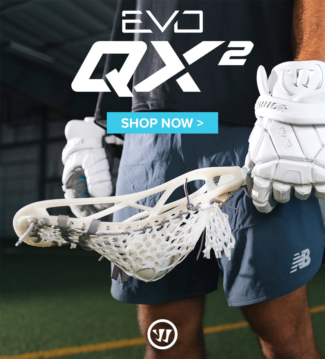 WARRIOR Evo QX2-O Lacrosse Head - White