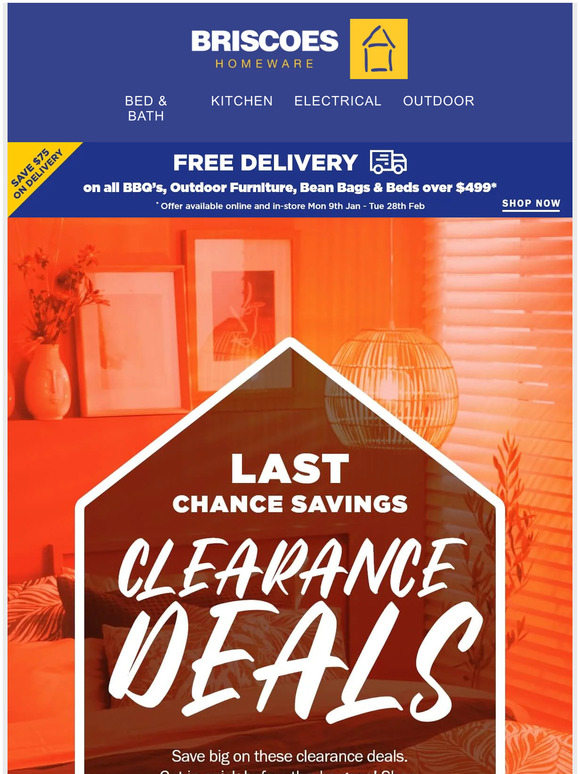 Briscoes Get these clearance deals before they are gone! Milled